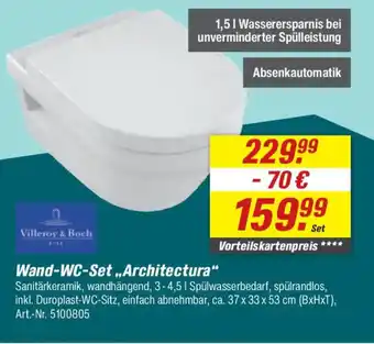 toom Baumarkt Villeroy & Boch Wand-WC-Set,,Architectura" Angebot