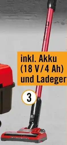 Hornbach Einhell Akku-Stielstaubsauger ,,TE-SV 18 Li" Angebot