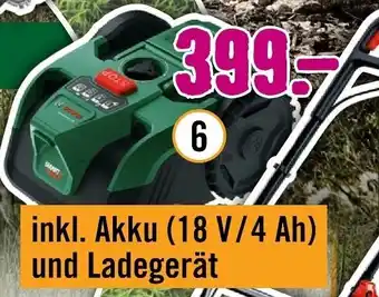 Hornbach BOSCH Akku-Mähroboter ,,VisiMow 18V-100" Angebot