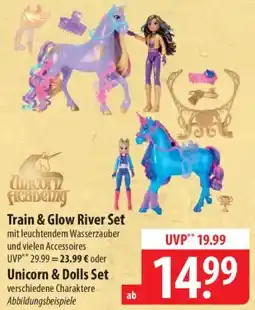 Famila Nord West Train & Glow River Set oder Unicorn & Dolls Set Angebot