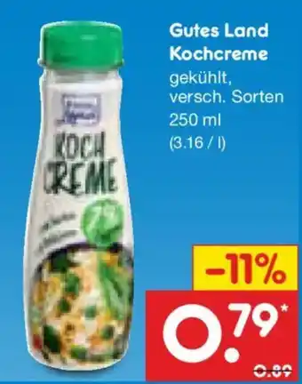 Netto Marken-Discount Gutes Land Kochcreme Angebot