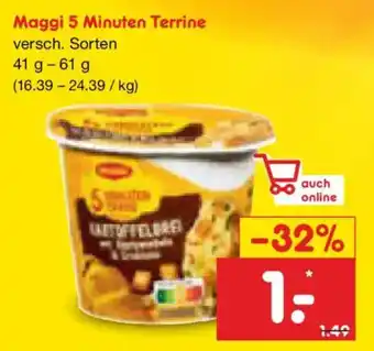 Netto Marken-Discount Maggi 5 Minuten Terrine Angebot