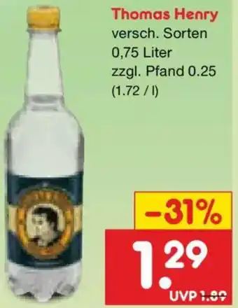 Netto Marken-Discount Thomas Henry Angebot