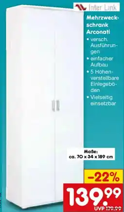 Netto Marken-Discount Inter Link Mehrzweckschrank Arconati Angebot