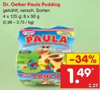 Netto Marken-Discount Dr. Oetker Paula Pudding Angebot