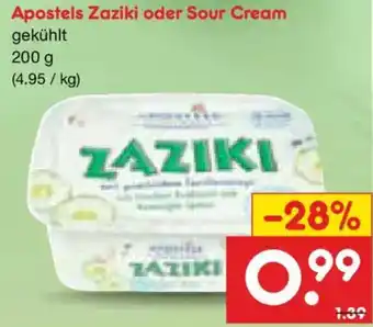 Netto Marken-Discount Apostels Zaziki oder Sour Cream Angebot