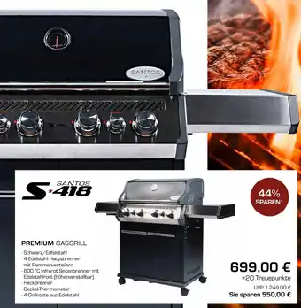 Santos 418 premium gasgrill