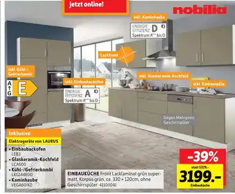 SCONTO Nobilia einbauküche Angebot