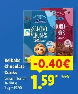 Lidl Belbake schoko chunks vollmilch Angebot