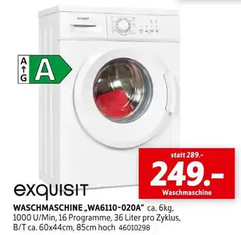 SCONTO Exquisit waschmaschine wa6110-020a Angebot