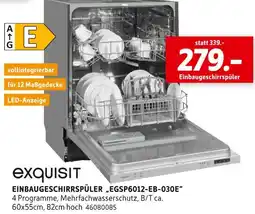 SCONTO Exquisit einbaugeschirrspüler egsp6012-eb-030e Angebot