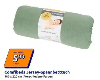 Action Comfibeds Jersey-Spannbetttuch Angebot