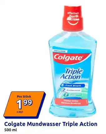 Action Colgate Mundwasser Triple Action Angebot