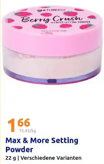 Action Max & More Setting Powder Angebot