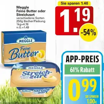 WEZ Meggle Feine Butter oder Streichzart Angebot