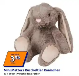 Action Mini Matters Kuscheltier Kaninchen Angebot