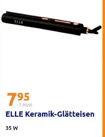 Action ELLE Keramik-Glätteisen Angebot