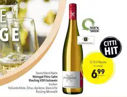 CITTI Markt Weingut Prinz Salm Riesling VDP.Gutswein trocken Angebot