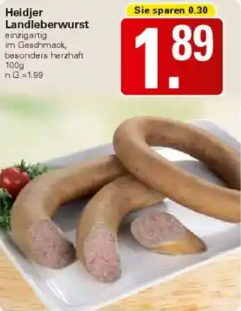 WEZ Heidjer Landleberwurst Angebot
