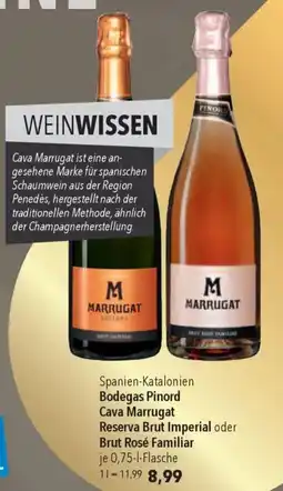 CITTI Markt Bodegas Pinord Cava Marrugat Reserva Brut Imperial oder Brut Rosé Familiar Angebot
