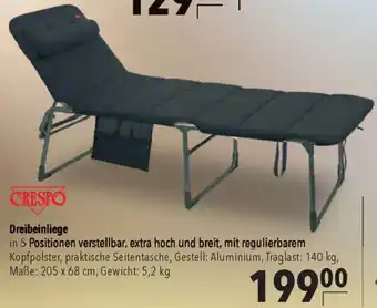 CITTI Markt CRESPO Dreibeinliege Angebot