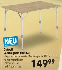 CITTI Markt Outwell Campingtisch Bambus Angebot
