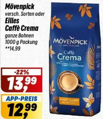 Simmel Mövenpick oder Eilles Caffè Crema Angebot