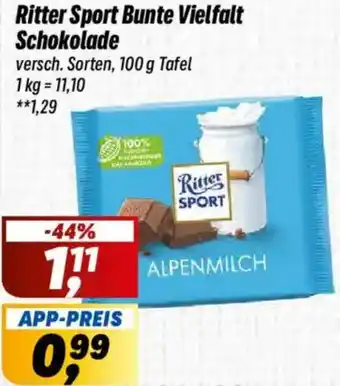 Simmel Ritter Sport Bunte Vielfalt Schokolade Angebot