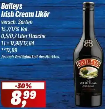 Simmel Baileys Irish Cream Likör Angebot