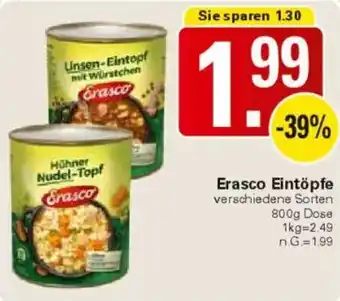 WEZ Erasco Eintöpfe Angebot