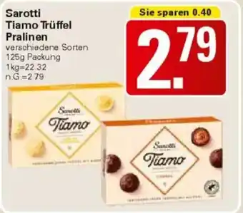 WEZ Sarotti Tiamo Trüffel Pralinen Angebot
