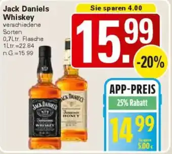 WEZ Jack Daniels Whiskey Angebot