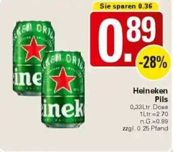 WEZ Heineken Pils Angebot