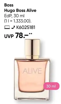Galeria Boss Hugo Boss Alive Angebot