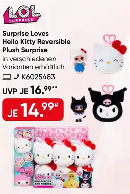 Galeria Surprise Loves Hello Kitty Reversible Plush Surprise Angebot