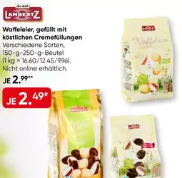 Galeria LAMBERTZ Waffeleier, gefüllt mit köstlichen Cremefüllungen Angebot