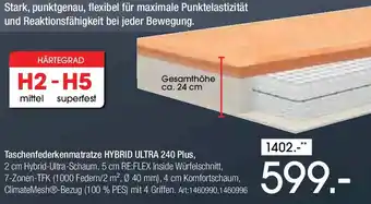 Zurbrüggen HUKLA Taschenfederkenmatratze HYBRID ULTRA 240 Plus Angebot