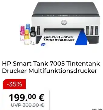 MediaMarkt HP Smart Tank 7005 Tintentank Drucker Multifunktionsdrucker Angebot