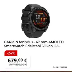 MediaMarkt GARMIN fenix 8 - 47 mm AMOLED Smartwatch Angebot