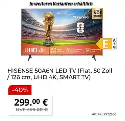 MediaMarkt HISENSE 50A6N LED TV Angebot