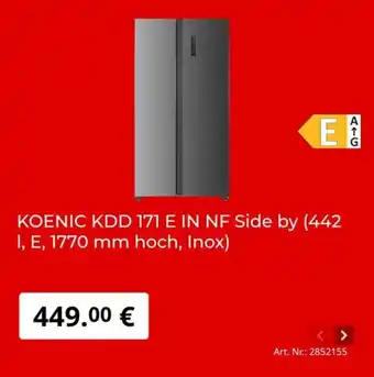MediaMarkt KOENIC KDD 171 E IN NF Side by Angebot