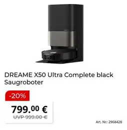 MediaMarkt DREAME X50 Ultra Complete black Saugroboter Angebot