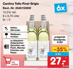 Netto Marken-Discount Cantina Tollo Pinot Grigio Angebot
