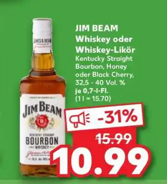 Kaufland JIM BEAM Whiskey oder Whiskey-Likör Angebot