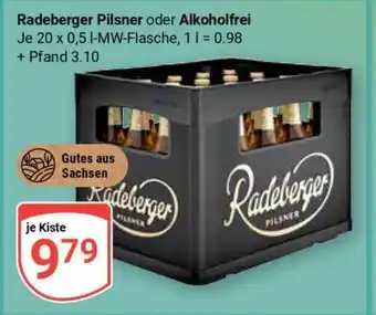 Globus RADEBERGER Pilsner oder Alkoholfrei Angebot