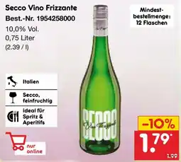Netto Marken-Discount Secco Vino Frizzante Angebot