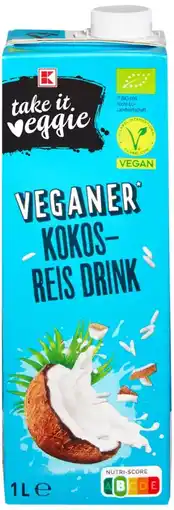 Kaufland K-Take It Veggie Bio-Kokos-Reis-Drink Angebot