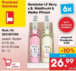 Netto Marken-Discount Gerstacker Lil' Berry, z.B. Waldfrucht & Weißer Pfirsich Angebot