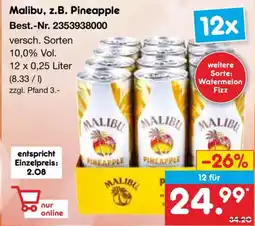 Netto Marken-Discount Malibu, z.B. Pineapple Angebot