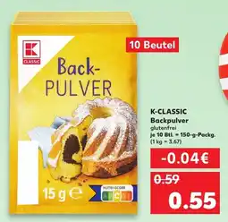 Kaufland K-CLASSIC Backpulver glutenfrei Angebot
